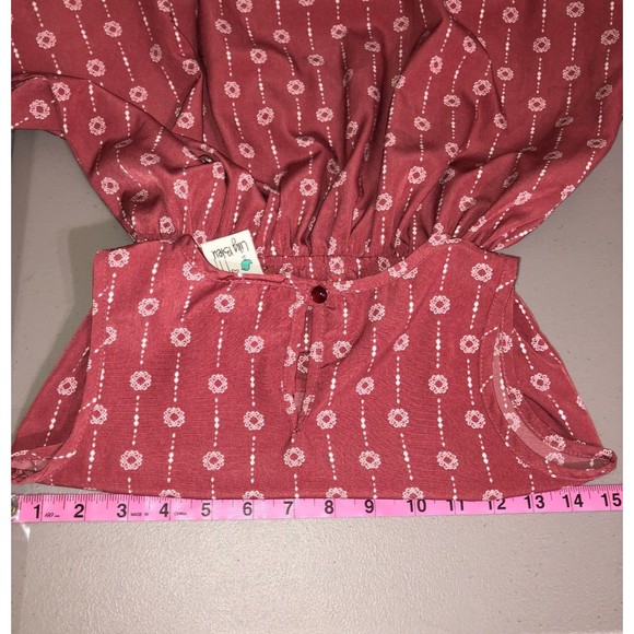 Lily Blue Dress Girls Size 10 Sleeveless Midi Casual Floral Elastic waist - Picture 5 of 6